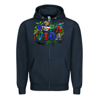 Navy pura vida costa rica Zipper Hoodie - RanaPortraitStore