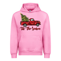 Fuchsia Pink tis the season Urban Hoodie - BarkalooDesign