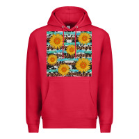 Cardinal sunflower western seamless Premium Hoodie - AdoDesignShop