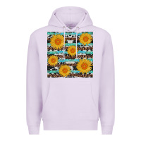 Lilac sunflower western seamless Premium Hoodie - AdoDesignShop