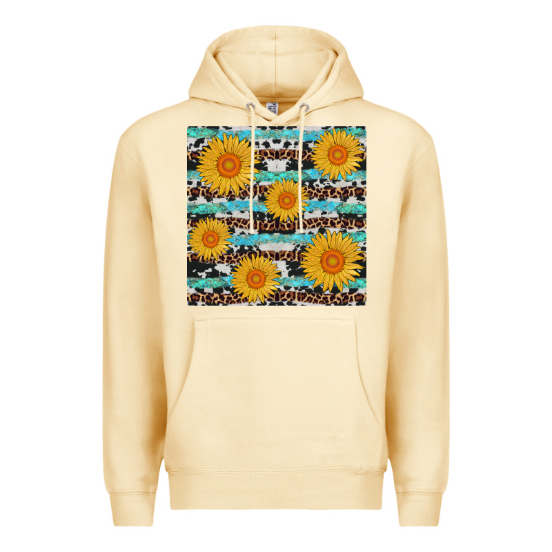 Sunflower Western Seamless Premium Hoodie by AdoDesignShop | Teevron
