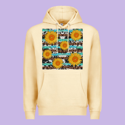Sunflower Western Seamless Premium Hoodie Designed By Adodesignshop