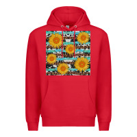 Red sunflower western seamless Premium Hoodie - AdoDesignShop