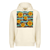 Sandshell sunflower western seamless Premium Hoodie - AdoDesignShop