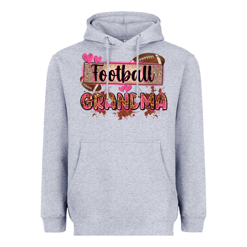 Football Grandma With Leopard Heavyweight Hoodie by Zillion Design Studio | Teevron