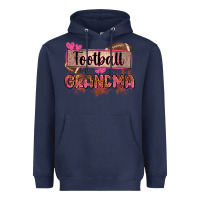 Navy football grandma with leopard Heavyweight Hoodie - Zillion Design Studio