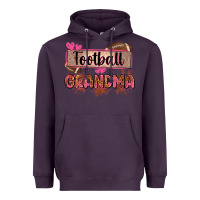 Plum football grandma with leopard Heavyweight Hoodie - Zillion Design Studio