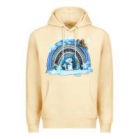 Pina Colada winter   rainbow and snowman Premium Hoodie - AdoDesignShop