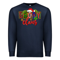 Navy Christmas brody claus Premium Sweatshirt - FaDigitalArtStudio