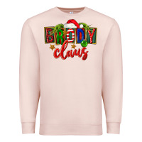Pale Pink Christmas brody claus Premium Sweatshirt - FaDigitalArtStudio
