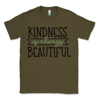 Army Green kindness Classic Tee - Unal Design