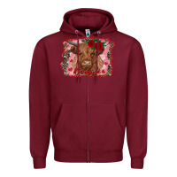 Burgundy be mine cow Zipper Hoodie - RanaPortraitStore