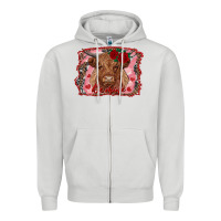 Dove Grey be mine cow Zipper Hoodie - RanaPortraitStore
