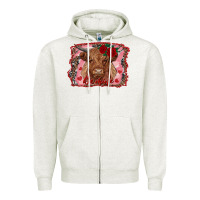 Oatmeal Heather be mine cow Zipper Hoodie - RanaPortraitStore