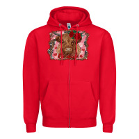 Red be mine cow Zipper Hoodie - RanaPortraitStore