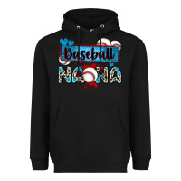 Black baseball nana with leopard Heavyweight Hoodie - Zillion Design Studio
