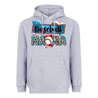 Heather Grey baseball nana with leopard Heavyweight Hoodie - Zillion Design Studio