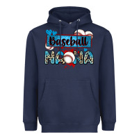 Navy baseball nana with leopard Heavyweight Hoodie - Zillion Design Studio