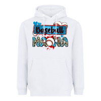 White baseball nana with leopard Heavyweight Hoodie - Zillion Design Studio