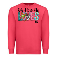 Cardinal Oh how he loves us Premium Sweatshirt - Neo Western