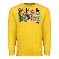 Lemon Oh how he loves us Premium Sweatshirt - Neo Western