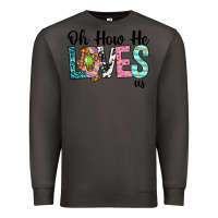 Smoke Oh how he loves us Premium Sweatshirt - Neo Western