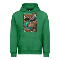 Emerald Western Camo Moose Urban Hoodie - LillyAllenDesigns