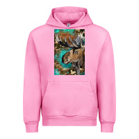Fuchsia Pink Western Camo Moose Urban Hoodie - LillyAllenDesigns