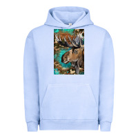 Pigment Grape Ice Western Camo Moose Urban Hoodie - LillyAllenDesigns