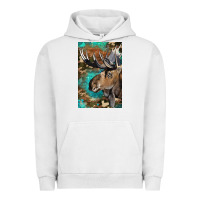 Pigment Lunar Rock Western Camo Moose Urban Hoodie - LillyAllenDesigns