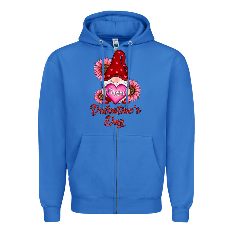 Happy Valentines Day Gnomes With Sunflower Zipper Hoodie by RanaPortraitStore | Teevron