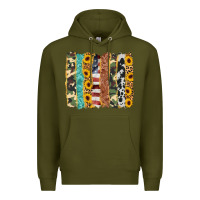 Army Green western brushstroke Premium Hoodie - AdoDesignShop