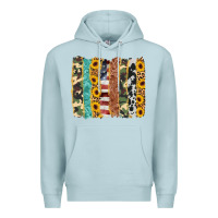 Blue Mist western brushstroke Premium Hoodie - AdoDesignShop