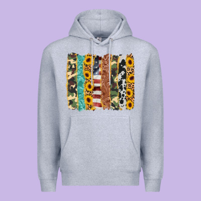 Western Brushstroke Premium Hoodie Designed By Adodesignshop