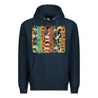 Navy western brushstroke Premium Hoodie - AdoDesignShop