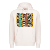 Pale Pink western brushstroke Premium Hoodie - AdoDesignShop