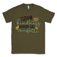 Army Green kindness Classic Tee - Unal Design