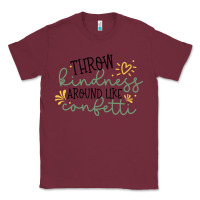 Burgundy kindness Classic Tee - Unal Design