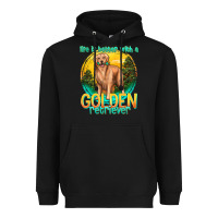 Black life is better with a golden retriever Heavyweight Hoodie - texasbilliewilder