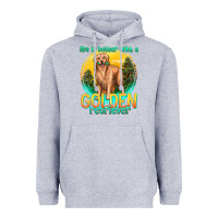 Heather Grey life is better with a golden retriever Heavyweight Hoodie - texasbilliewilder