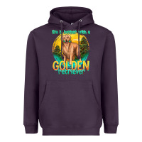 Plum life is better with a golden retriever Heavyweight Hoodie - texasbilliewilder