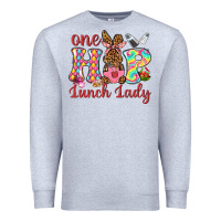 Heather Grey One hip lunch lady Premium Sweatshirt - Neo Western