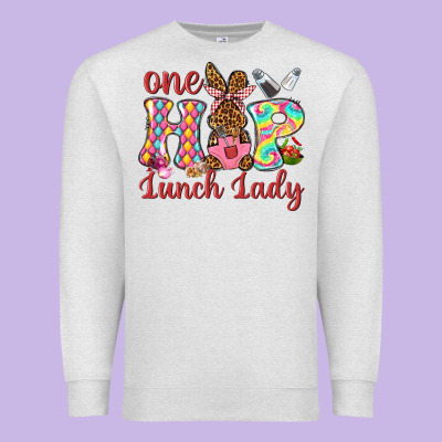 One Hip Lunch Lady Premium Sweatshirt Designed By Neo Western