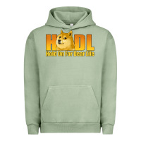 Pigment Oil Green hodl hold on for dear life dogecoin Urban Hoodie - Jasminsmagicworld