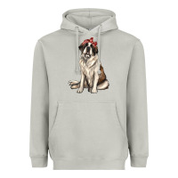 Moon Dust st bernard with bandanna Heavyweight Hoodie - texasbilliewilder