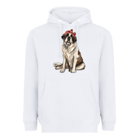 White st bernard with bandanna Heavyweight Hoodie - texasbilliewilder