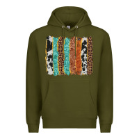 Army Green western brushstroke Premium Hoodie - AdoDesignShop