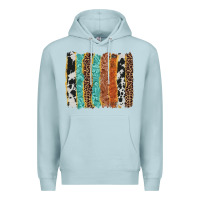 Blue Mist western brushstroke Premium Hoodie - AdoDesignShop