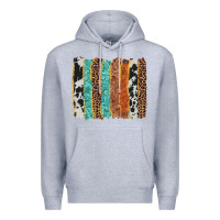 Heather Grey western brushstroke Premium Hoodie - AdoDesignShop