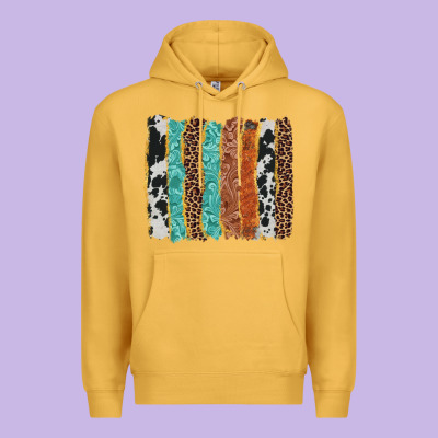 Western Brushstroke Premium Hoodie Designed By Adodesignshop
